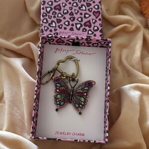 Betsey Johnson Multicolor Butterfly Key Holder
